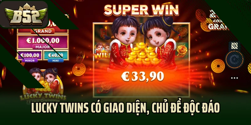 Lucky Twins có giao diện, chủ đề độc đáo